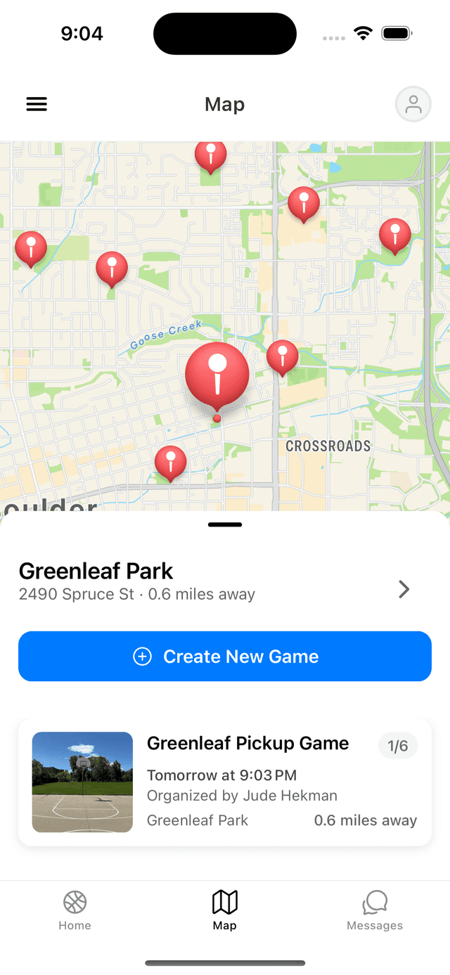 Game On App - Discover Games